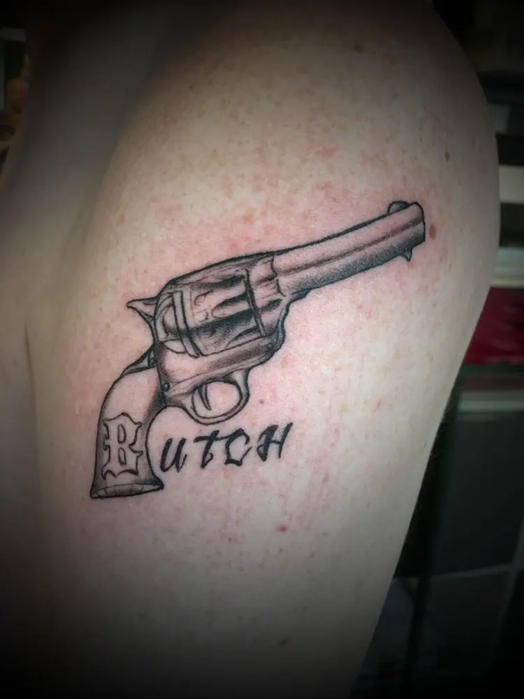 Revolver met de naam Butch